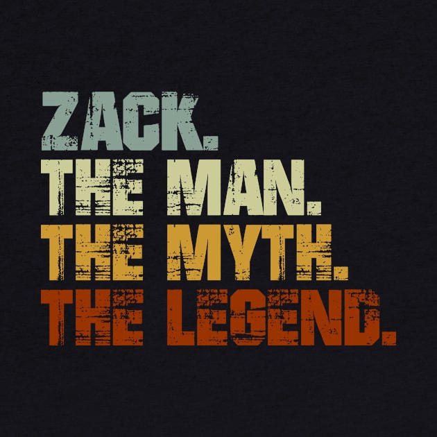 ZACK The Man The Myth The Legend by designbym